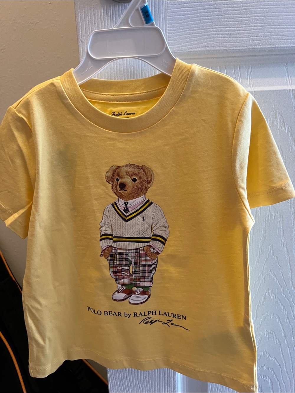 Ralph Lauren Yellow Polo Bear Graphic Tee